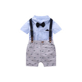 Baby boy short sleeve suit summer baby overalls - Minihomy