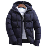 Men's Pure Cotton Padded Jacket Hooded Coat - Minihomy