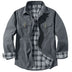 Lapel Plaid Flannel Casual Retro Western Style Jacket - Minihomy