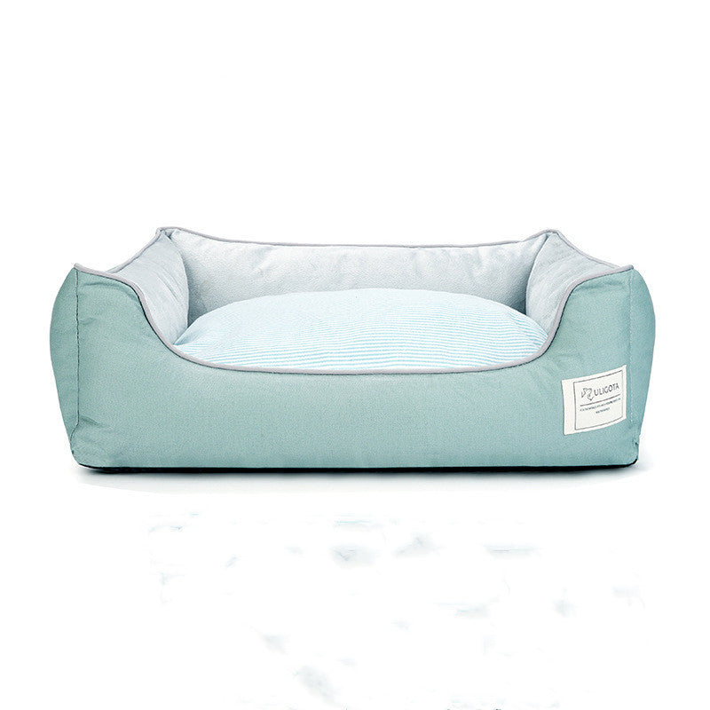 Pet Sofa Dog Bed Waterproof Bottom Soft Fleece Warm Cat Bed House - Minihomy