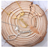 Customized Stainless Steel Stethoscope Name Necklace for Women Jewelry Gift - Minihomy