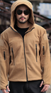 Men's Outdoor Keep Warm Liner Fleece Sweater Cold-proof Shell Jacket - Minihomy