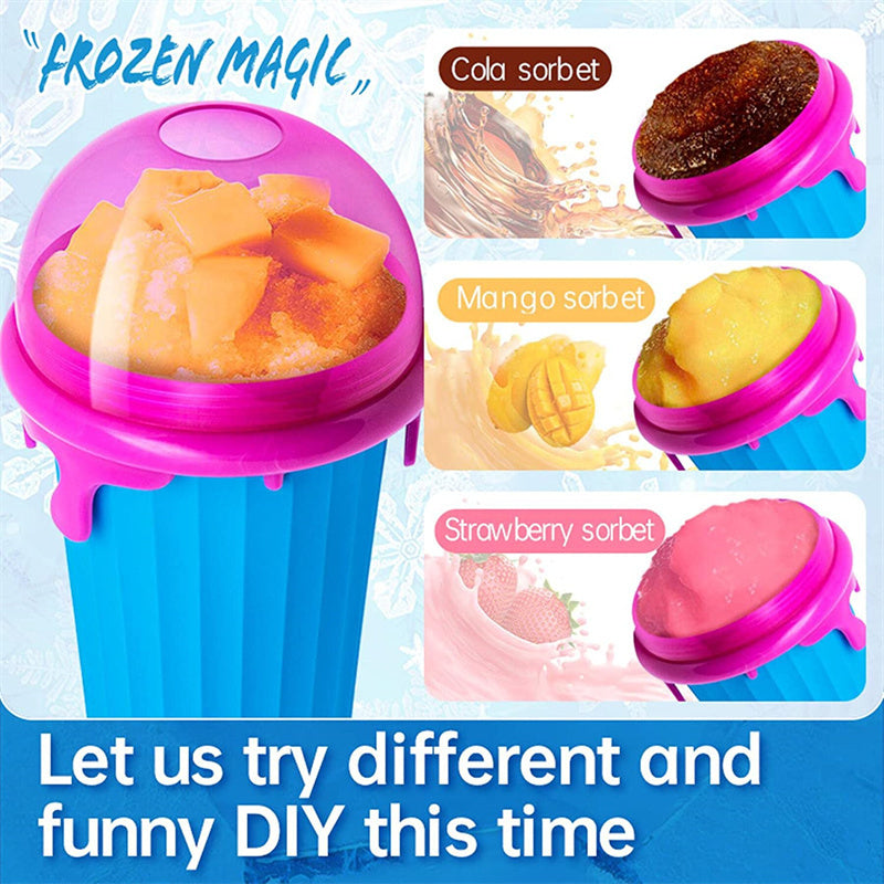 500ml Large Capacity Slushy Cup - Quick-Frozen Smoothies - Summer Refreshment for Kids and Adults - Minihomy