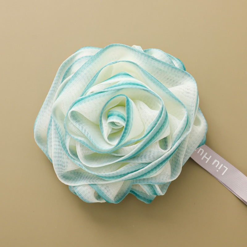 Rose Bath Ball Scrub Towel