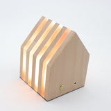 Ins Nordic Girl Heart Shooting Props Wooden Rechargeable LED Night Light - Minihomy