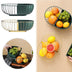 Metal Hollowed Out Fruit Vegetable Snack Tray Bowl Basket Kitchen Storage Rack Holder - Your Handy Kitchen Organizer - Minihomy