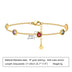 Chic Stainless Steel White Colorful Zircon Geometric Bracelet in Gold - Minihomy