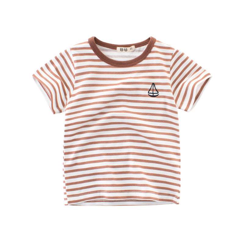 Boys' Cotton Kids Striped T-Shirt - Minihomy