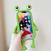 Funny Silicone 3D Frog Phone Case Cartoon Cute Shockproof Bumper Cover - Minihomy