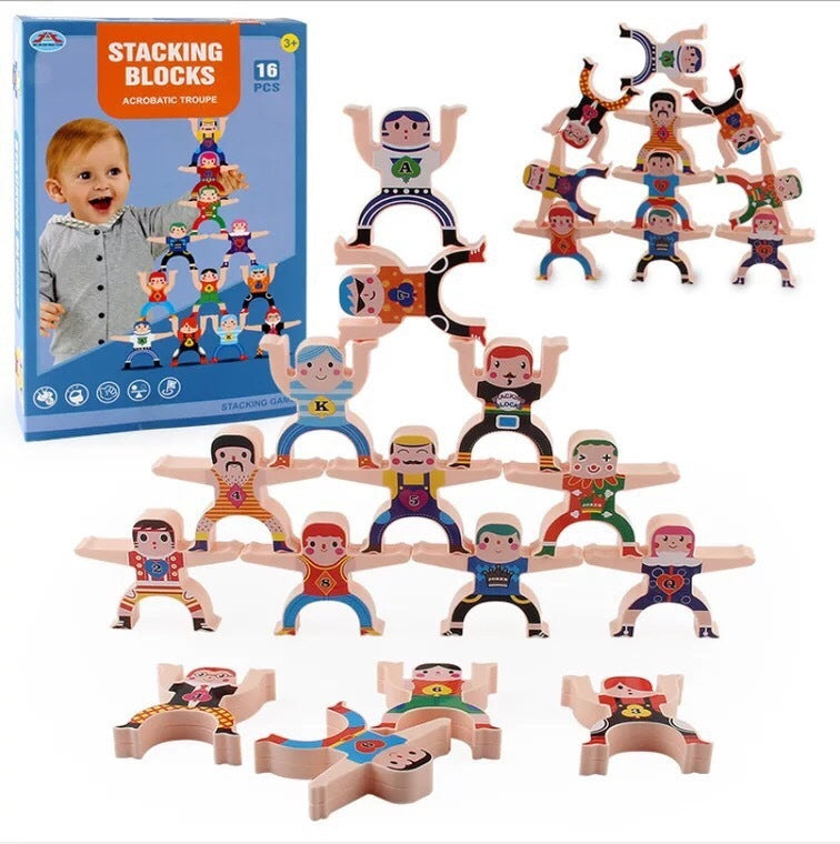 Multiplayer Cartoon Hercules Building Blocks Parent-child Interactive Toy Stacking High Game Balance Plastic Blocks - Minihomy