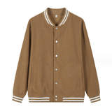 Menswear Corduroy Japanese Baseball Jacket - Minihomy