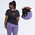 Activewear Workout Tops Women Side Split  Back Yoga Shirt - Minihomy