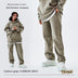 Fleece-lined Thick Loose Solid Color Sweatpants - Minihomy