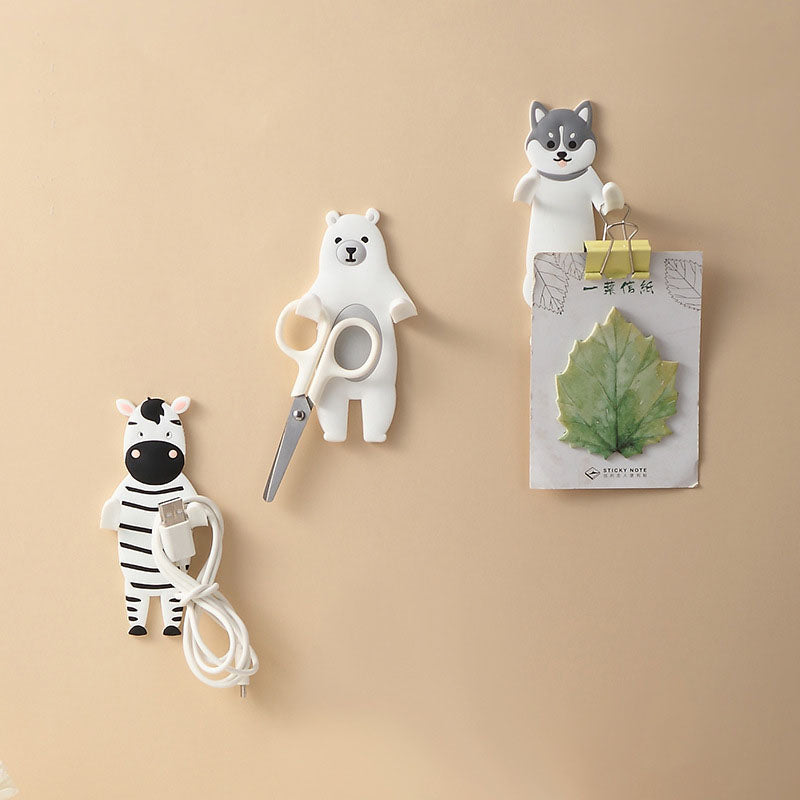 Animal Hook - Bendable Reusable Self-Adhesive Door Wall Hangers - Minihomy