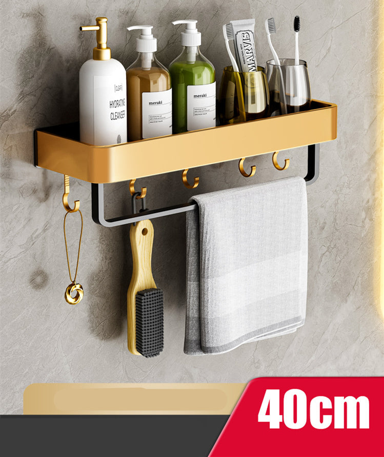 Bathroom Perforated Towel Storage Rack - Minihomy