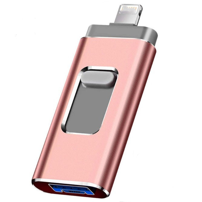 Four-in-one Small Push-pull Metal USB Drive - Minihomy