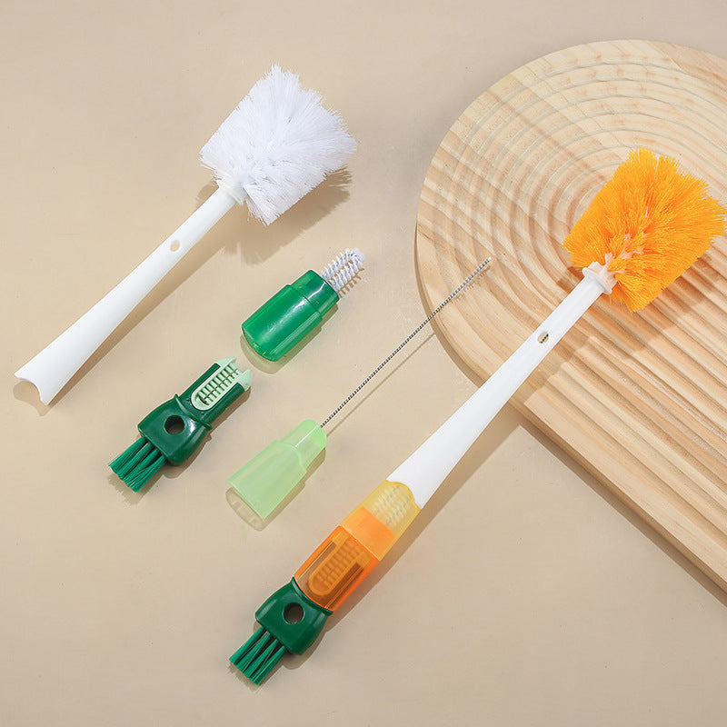 Multifunctional Five-in-one Cup Brush Long Handle Kitchen Gadgets - Minihomy