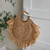 Hollow Straw Tassel Handbag - Minihomy