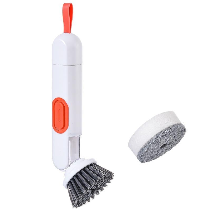 Multi-Functional Long-Handle Liquid-Filled Cleaning Brush With Liquid Dispenser - Minihomy