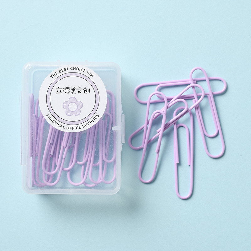 Macaron Color Paper Clip Creative Office Products - Minihomy