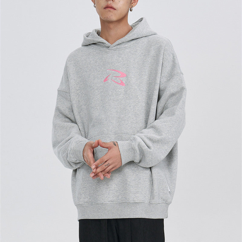 Frisbee Towel Embroidered Hoodie Men's Retro - Minihomy