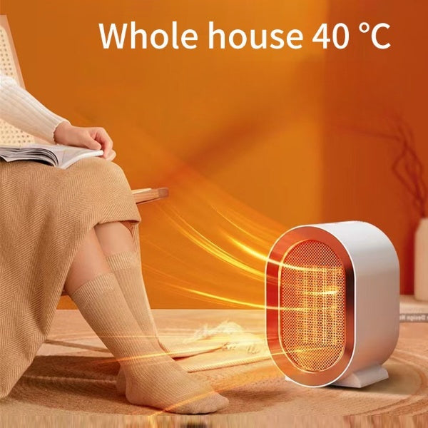 Portable Electric Heater - Mini Fan Heater with PTC Ceramic, Warm Air Blower for Home & Office - Minihomy