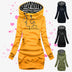 Heart Print Long Clothes Women Hoodie Sweatshirt Pullover Tops - Minihomy