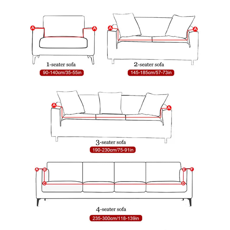 American Single Fabric Sofa Cover - Minihomy