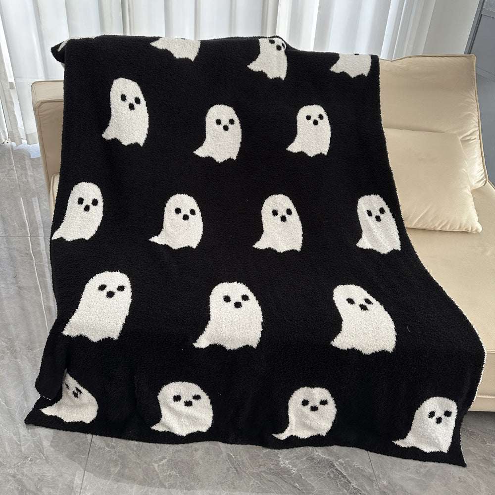 Half Velvet Ghost Blanket Knitted - Minihomy