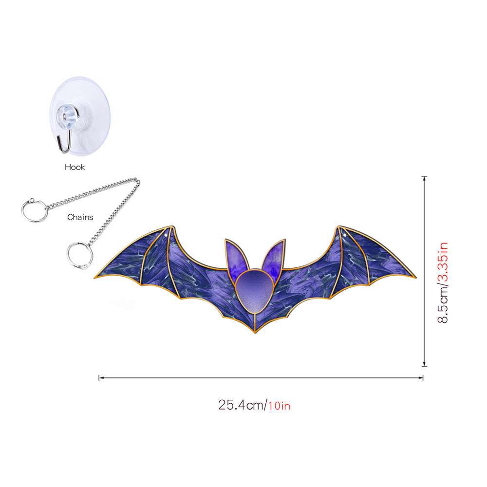 Halloween Pumpkin Bat Ghost Acrylic Hang Decorations - Minihomy