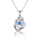 Female 925 Silver Ocean Heart Necklace - Minihomy