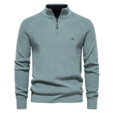 Men's Simple Half Turtleneck Solid Color Top - Minihomy