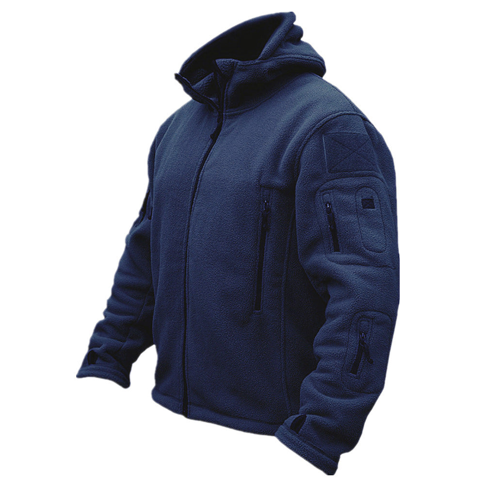 Men's Outdoor Keep Warm Liner Fleece Sweater Cold-proof Shell Jacket - Minihomy