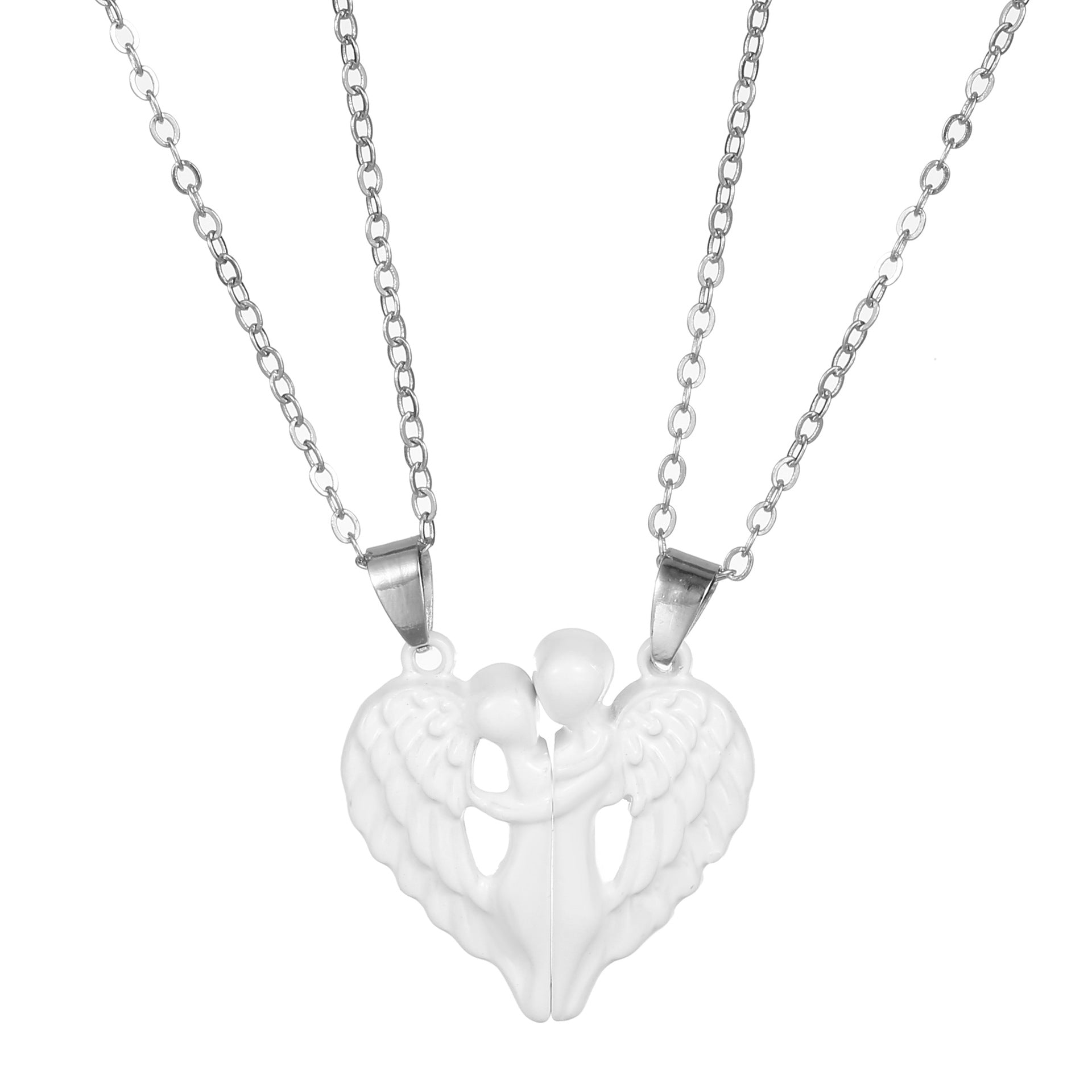 Angel Wings Hug Necklace: A Magnetic Love Necklace - Minihomy