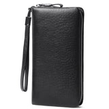 Men's Ostrich Grain Long Wallet Zipper Handbag - Minihomy