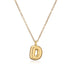 Copper Plated Gold 26 English Letters Pendant Necklace Niche Personality Clavicle Chain - Minihomy