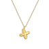 Copper Plated Gold 26 English Letters Pendant Necklace Niche Personality Clavicle Chain - Minihomy