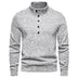 Men's Turtleneck Buttons Pullover Casual Loose - Minihomy