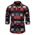 Men's Plaid Long Sleeve Shirt Top - Minihomy