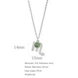 Necklace Stainless Steel Zircon Ornament: Adorn Yourself with Celestial Elegance - Minihomy