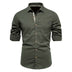 Men's Casual Lapel Long Sleeve Shirt - Minihomy