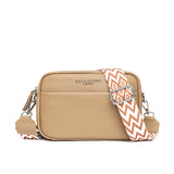 Crossbody Bags With Rhombus Embroidered Wide Shoulder Strap Cute Small Square Bag - Minihomy