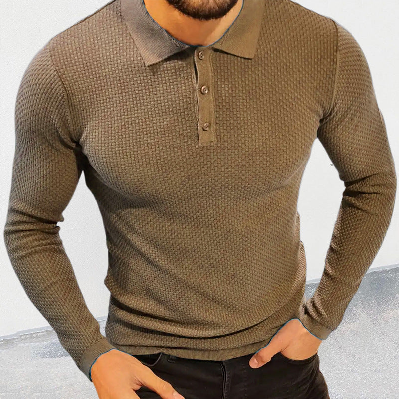 Slim Long Sleeve Top Men's Clothing