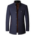 Men's Woolen Jacket - Autumn and Winter Stand Collar for Middle-aged Men - Minihomy