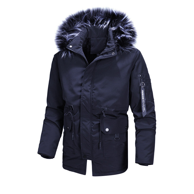 Men's Casual Zipper Regular Cotton-Padded Jacket - Minihomy