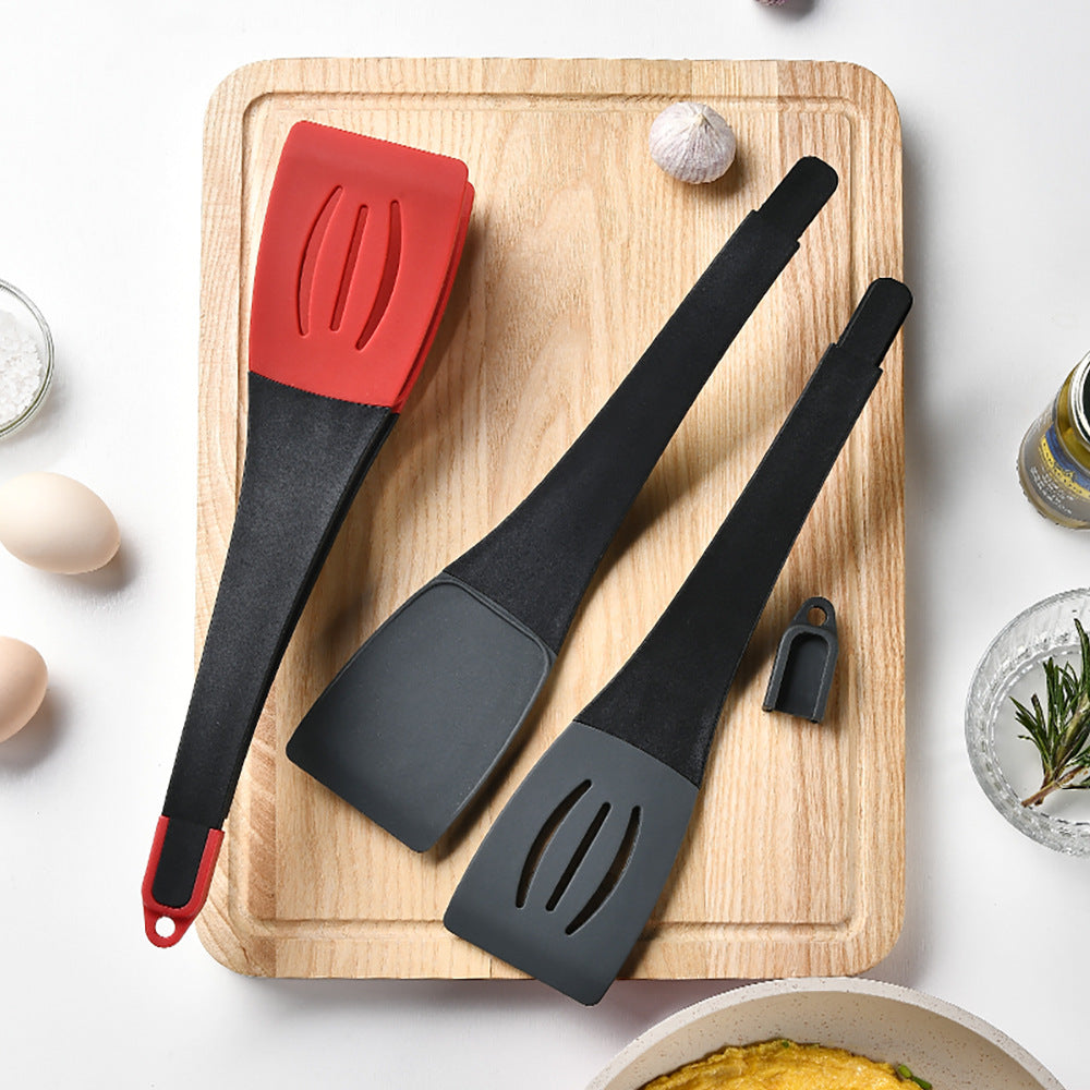 3-in-1 Silicone Frying Spatula Clip for Steak, Pancakes, and More - Kitchen Tools and Gadgets - Minihomy