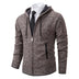 Men's Solid Color Cardigan Sweater: Stay Warm in Style - Minihomy