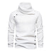 Men's Cascading Collar Sweater Coat Jacquard Pullover Sports Sweater - Minihomy