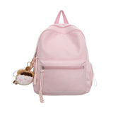 Women's Japanese Style Solid Color Raw Backpack - Cute And Lightweight Travel