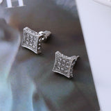 Titanium Steel Small Ear Studs: Simple Retro Minority Light Luxury Temperament Earrings For Women